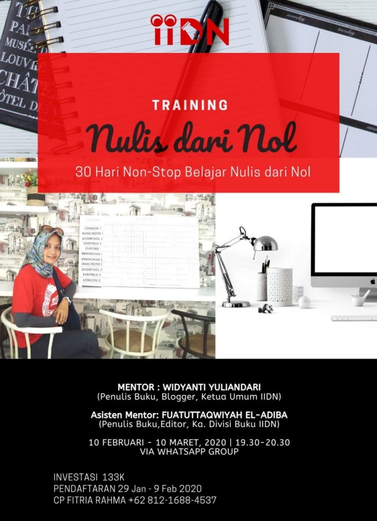 pelatihan nulis dari nol