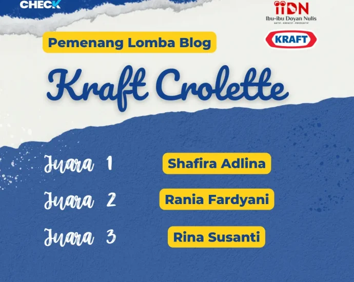 Pemenang Lomba Blog Kraft Crolette